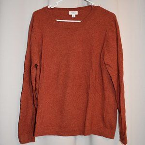 J. Crew Factory Burnt Orange Teddie Sweater - Women's XL